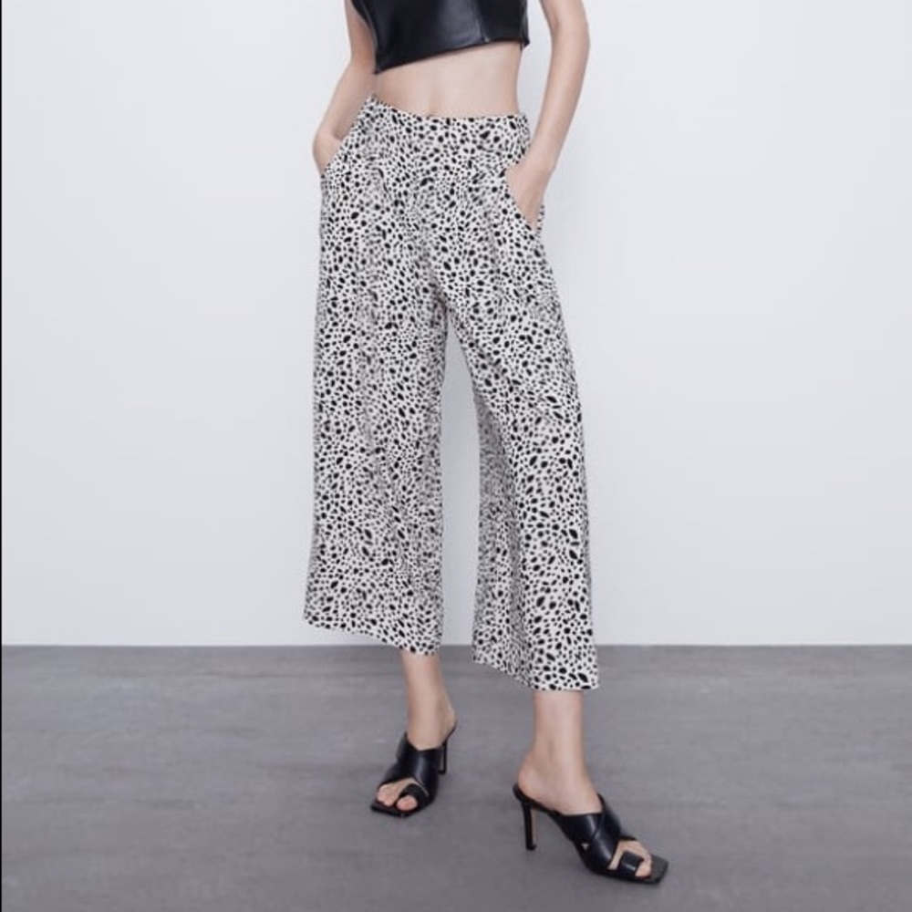 Zara printed culottes pants!